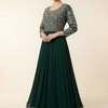 Georgette Party Wear Long Dress - Elegant Ethnic Gown
