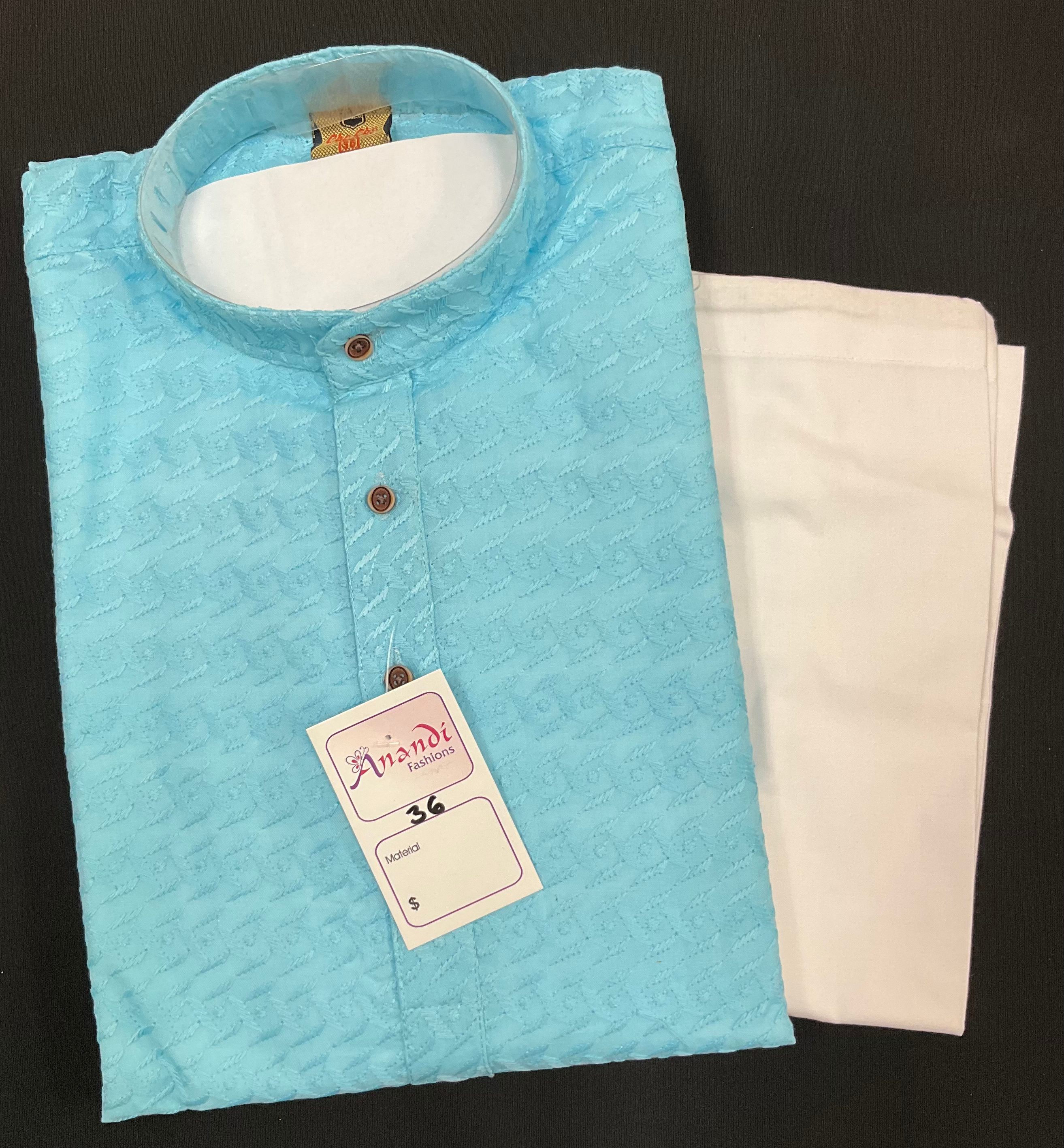 Size 36-Mens kurta - Elegant and Simple Mens Kurta image 2