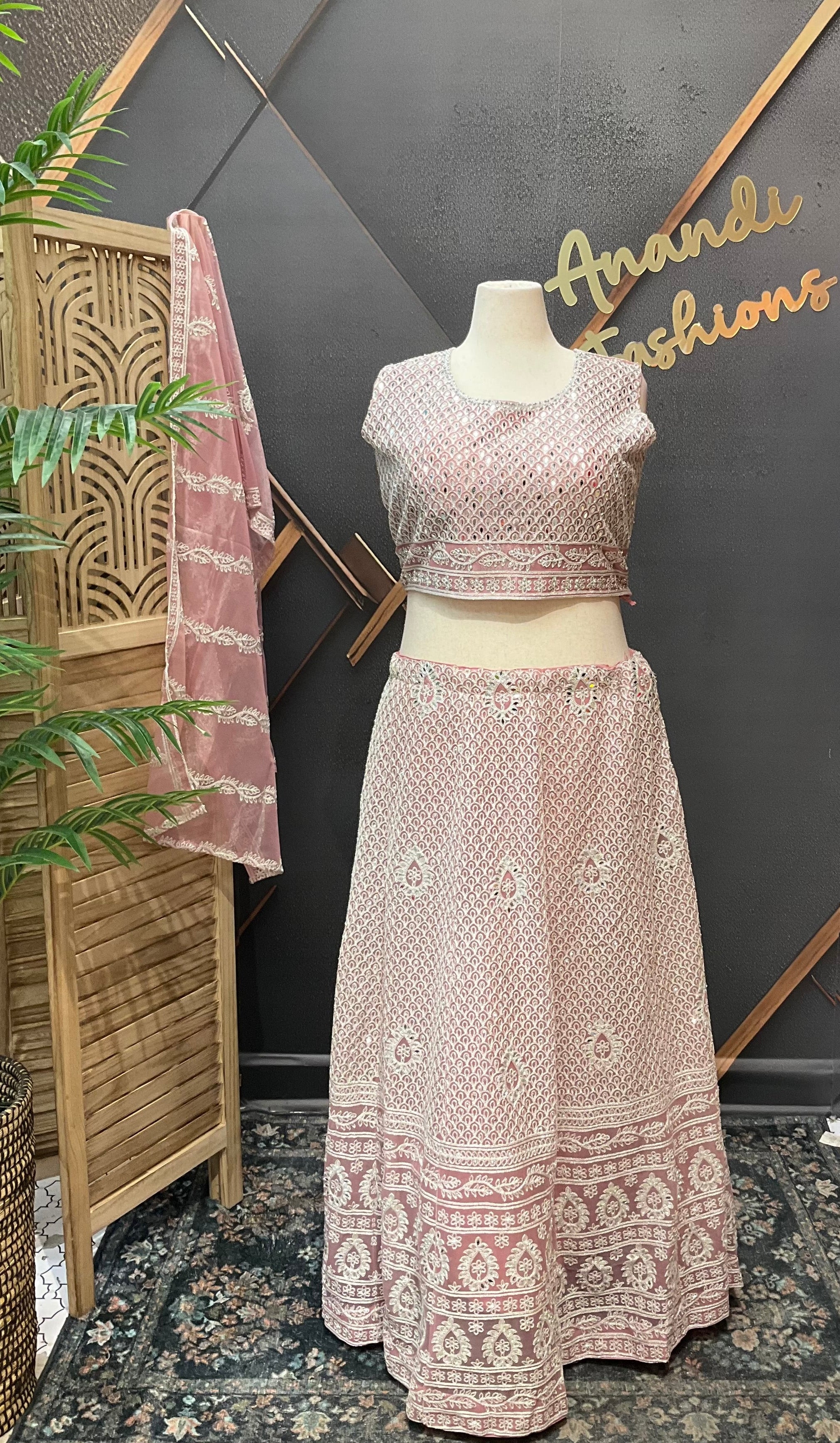 Pastel Pink Lehenga set