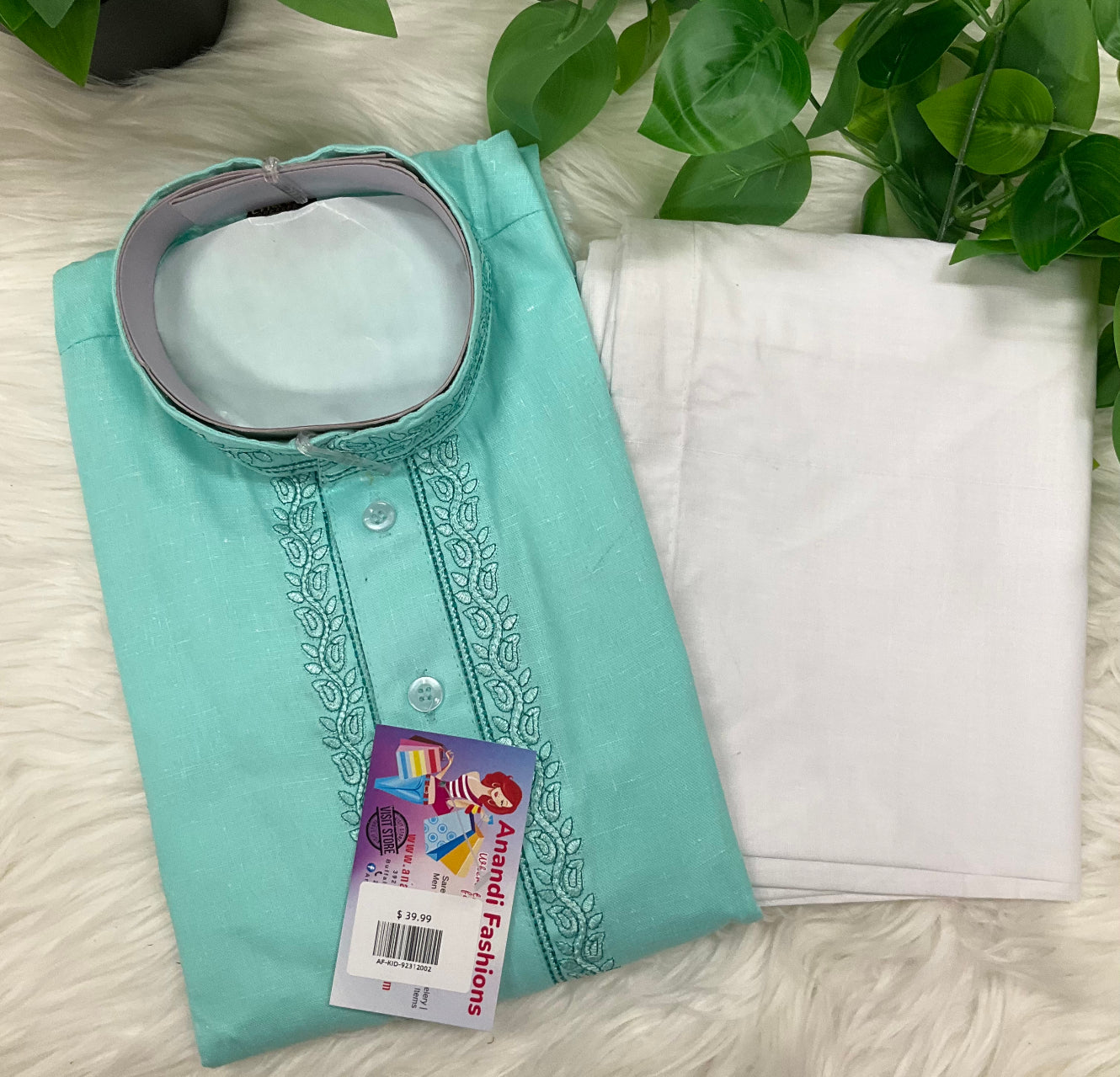 Boys Kurta - Vibrant Colorful Silk Young Boys Cotton Kurta Pajama Set image 3