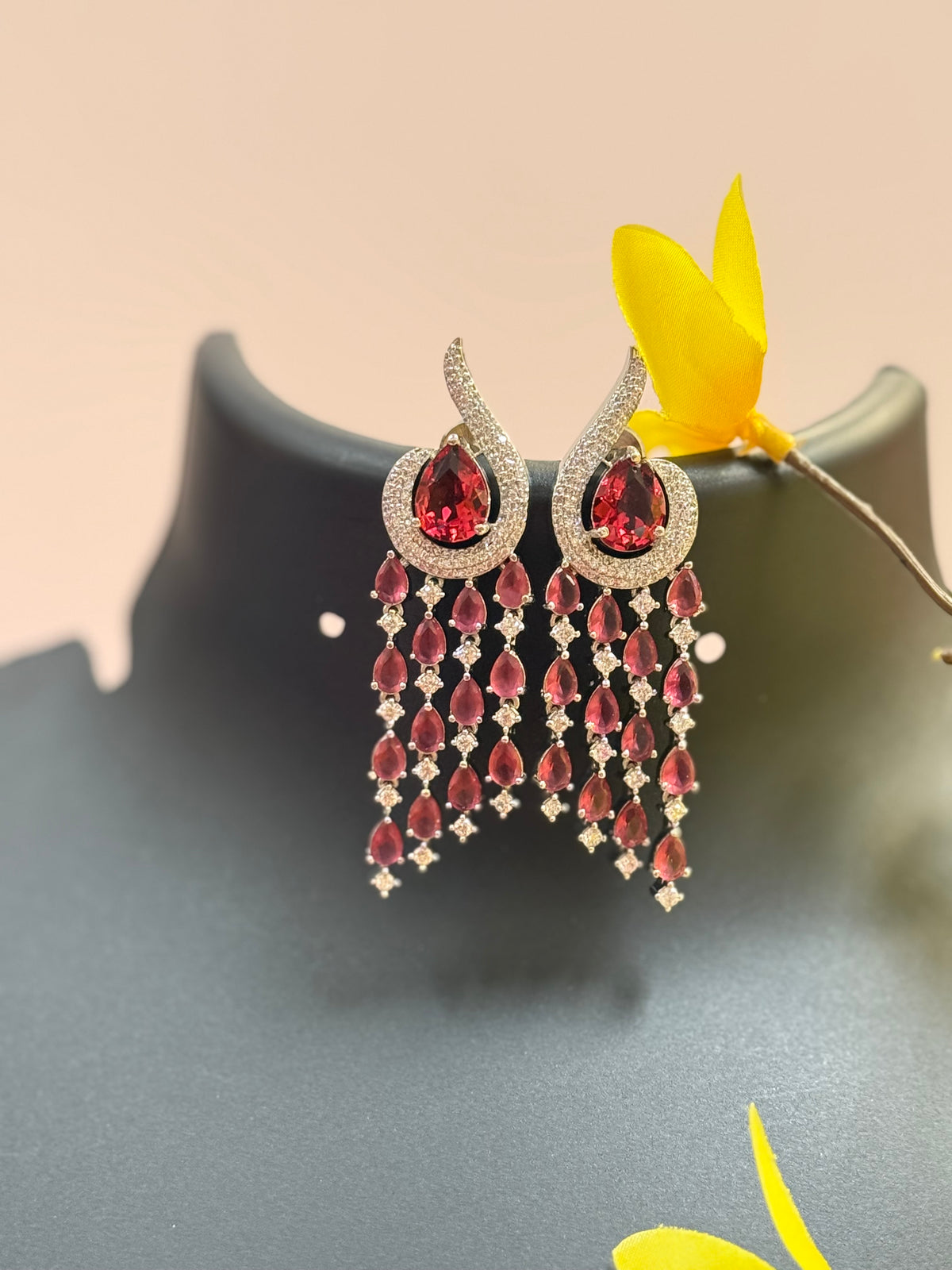 Silver Finish Earrings