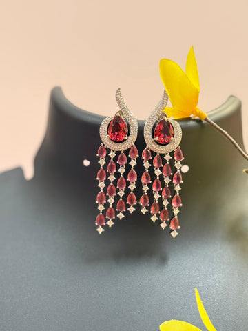 Silver Finish Earrings
