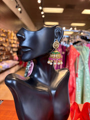 Antique Peacock Jhumkas