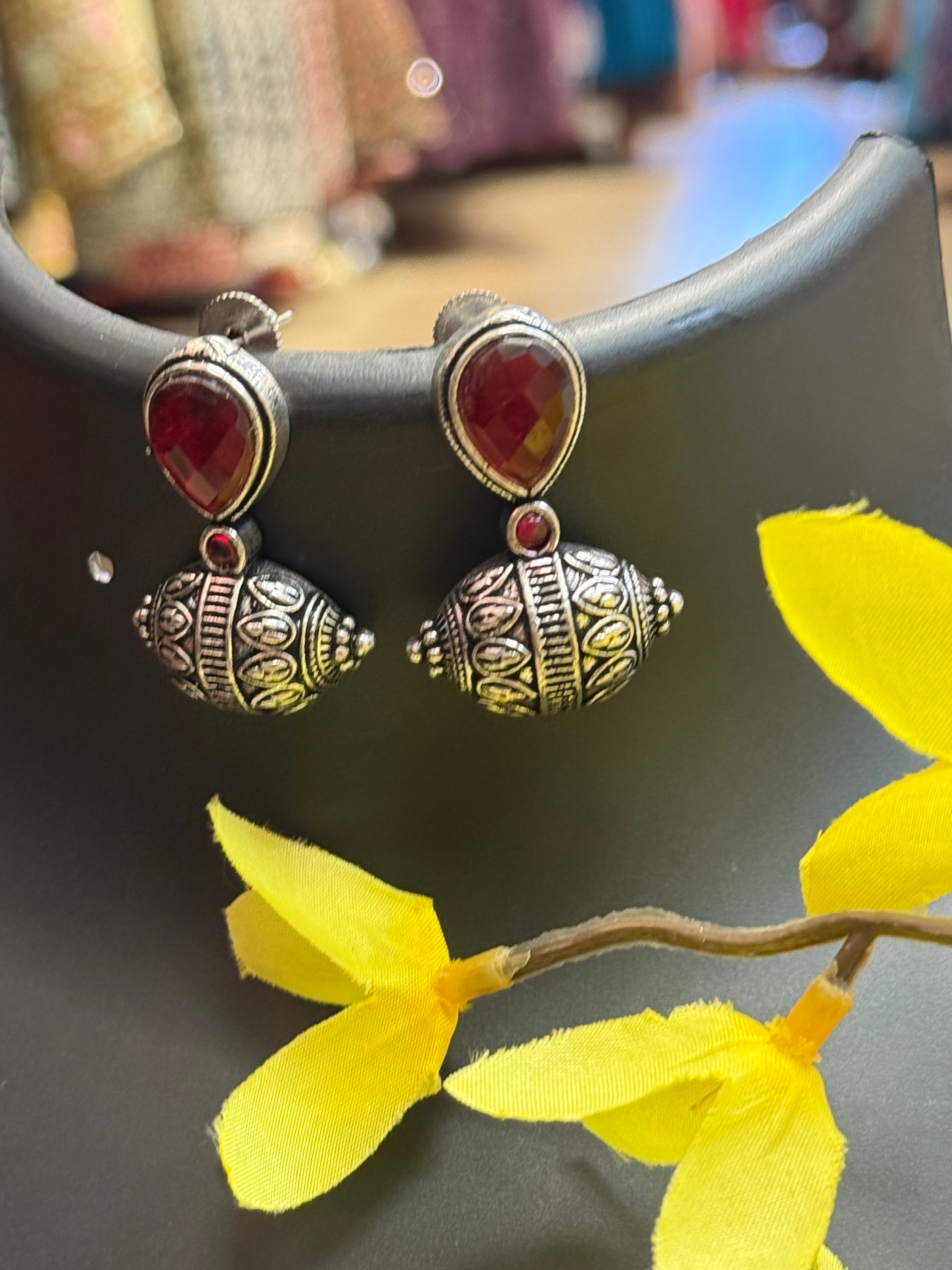 German Silver Earrings