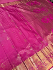 Pink Semi Silk Kanjeevaram Saree