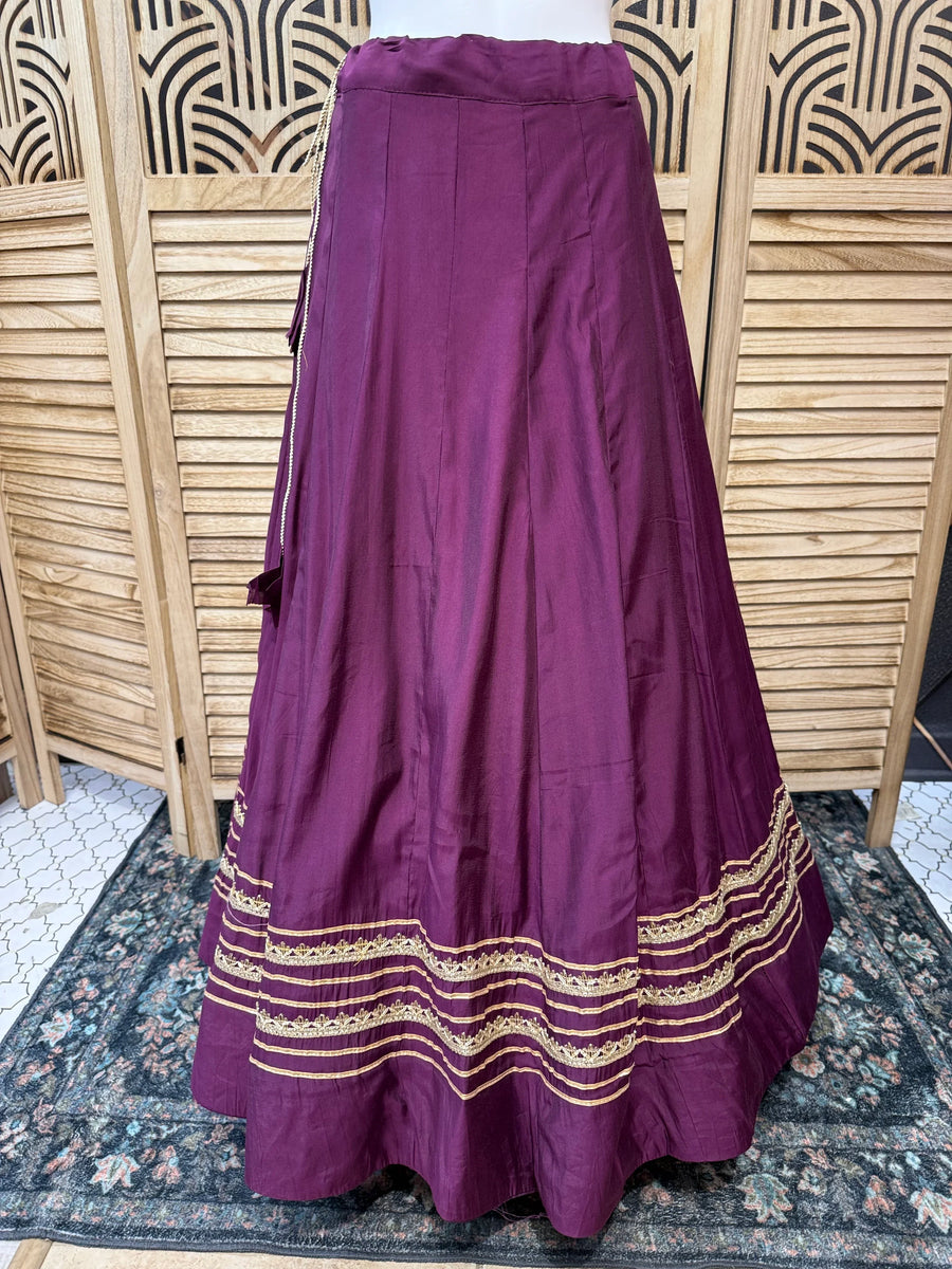 Garba Special Satin Silk Skirt - Navratri Dance Wear