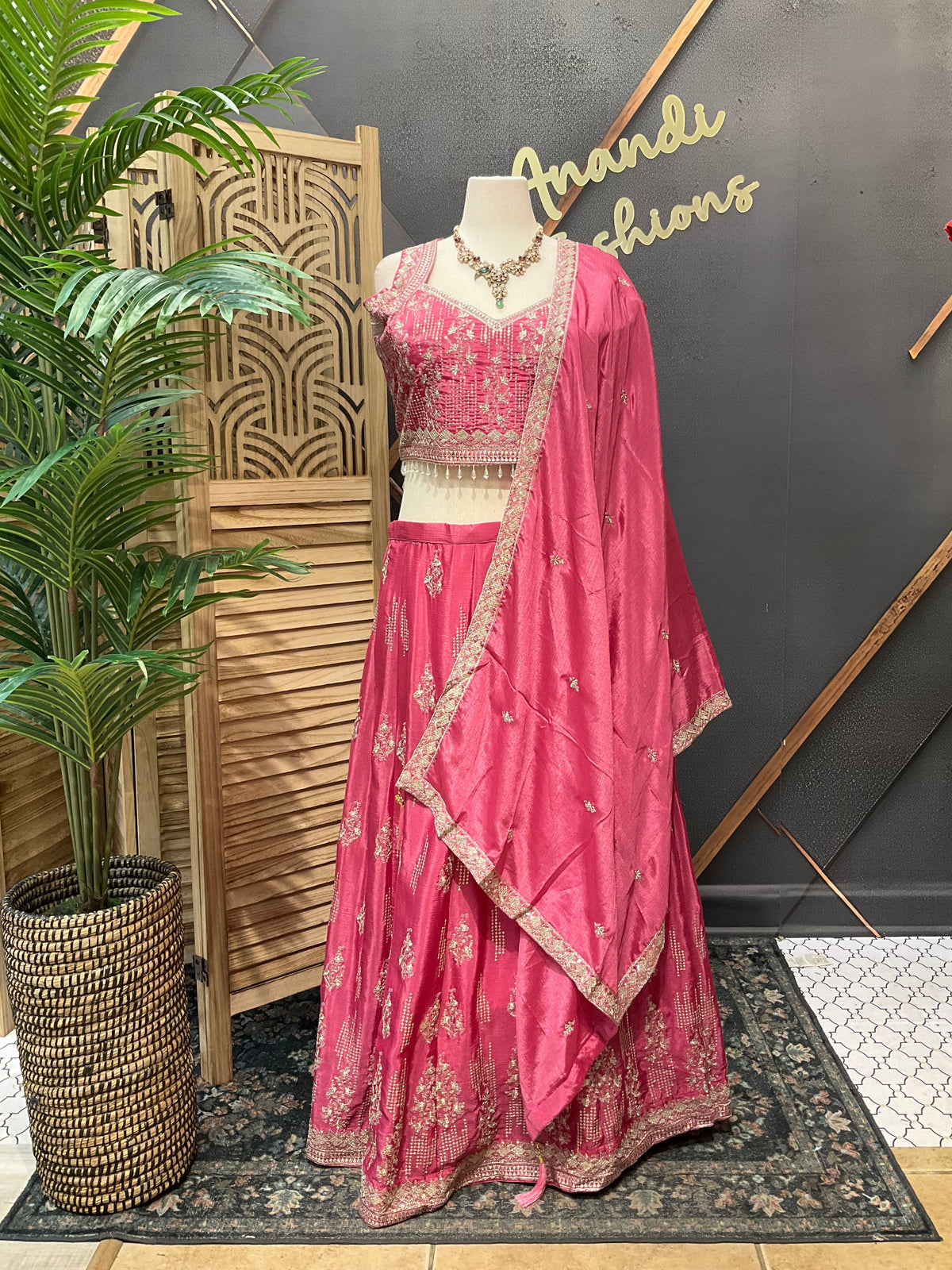 Pastel Pink - Plus size lehenga set