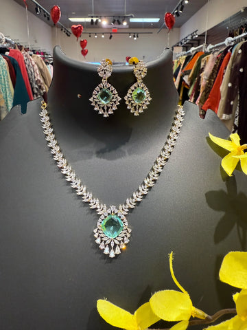 Party Wear CZ Necklace set