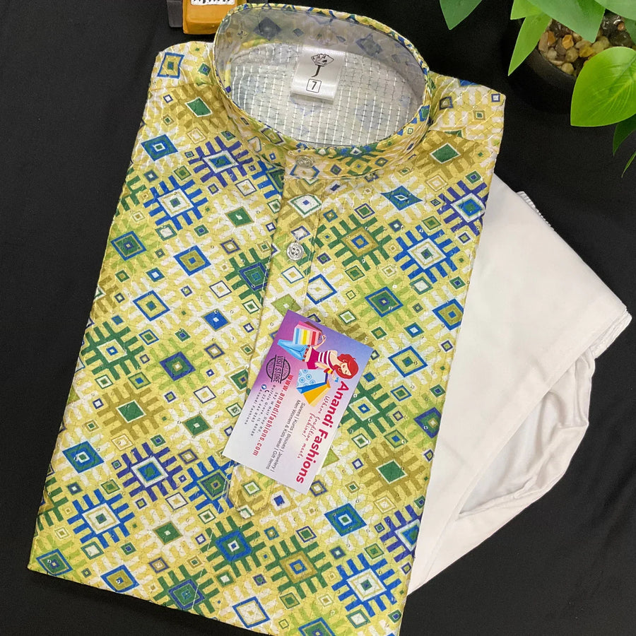 Boys Kurta Pajama - Digital print boys Kurta’s size 1 to 12