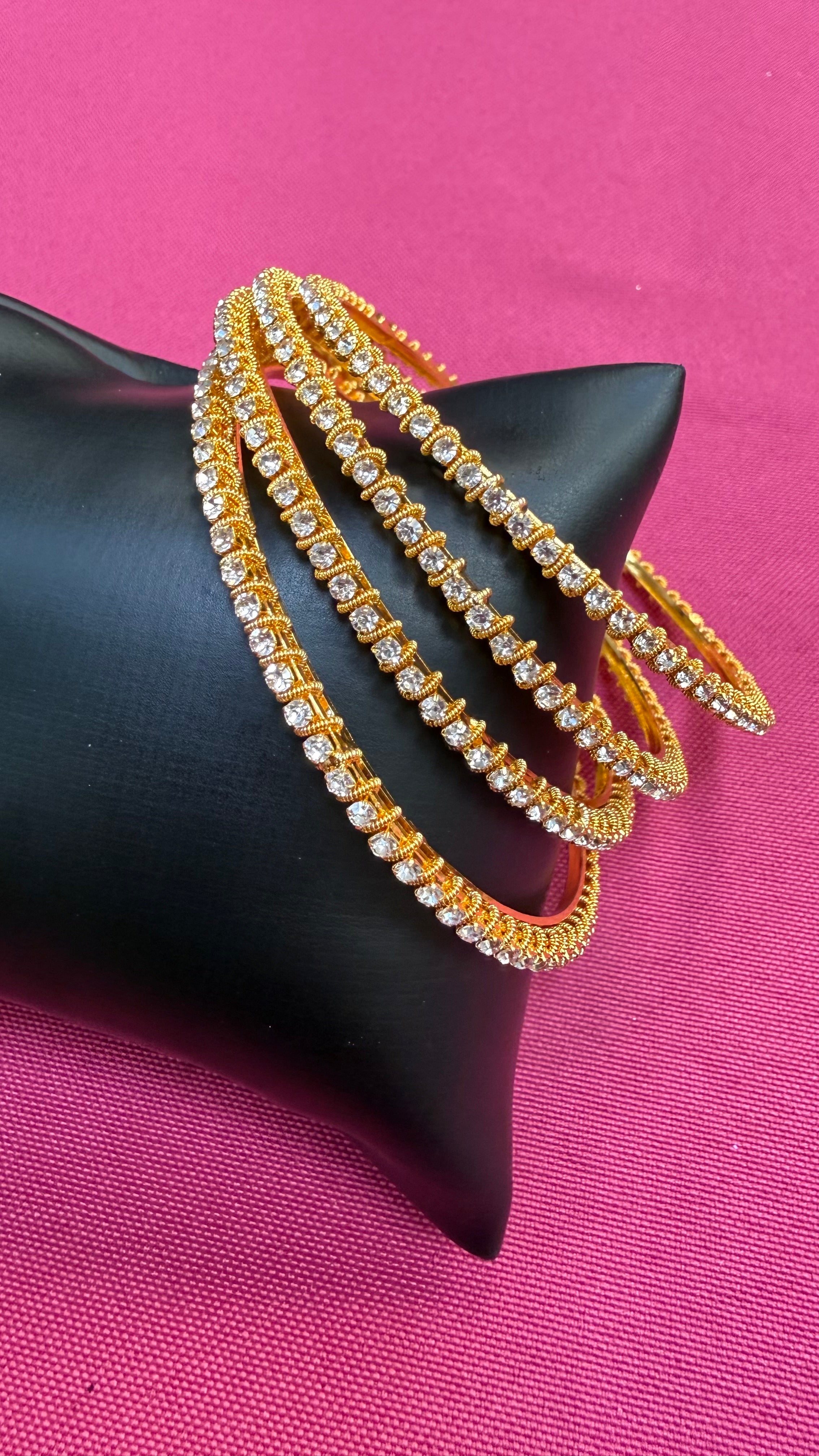 CZ Bangles set- set of 4