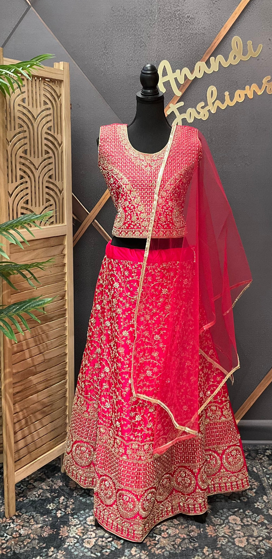 Pink Teenage Girls Party Wear lehenga set