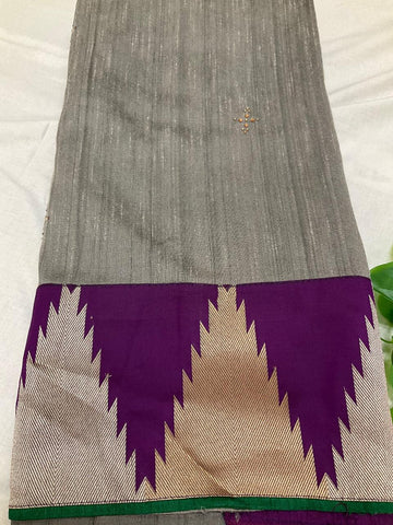 Indian Designer Silk Saree - Finest Quality with Traditional Motifs