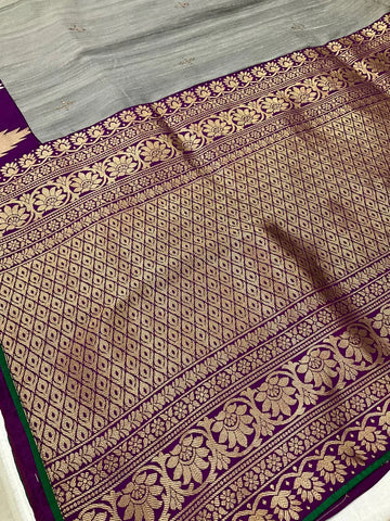 Indian Designer Silk Saree - Finest Quality with Traditional Motifs