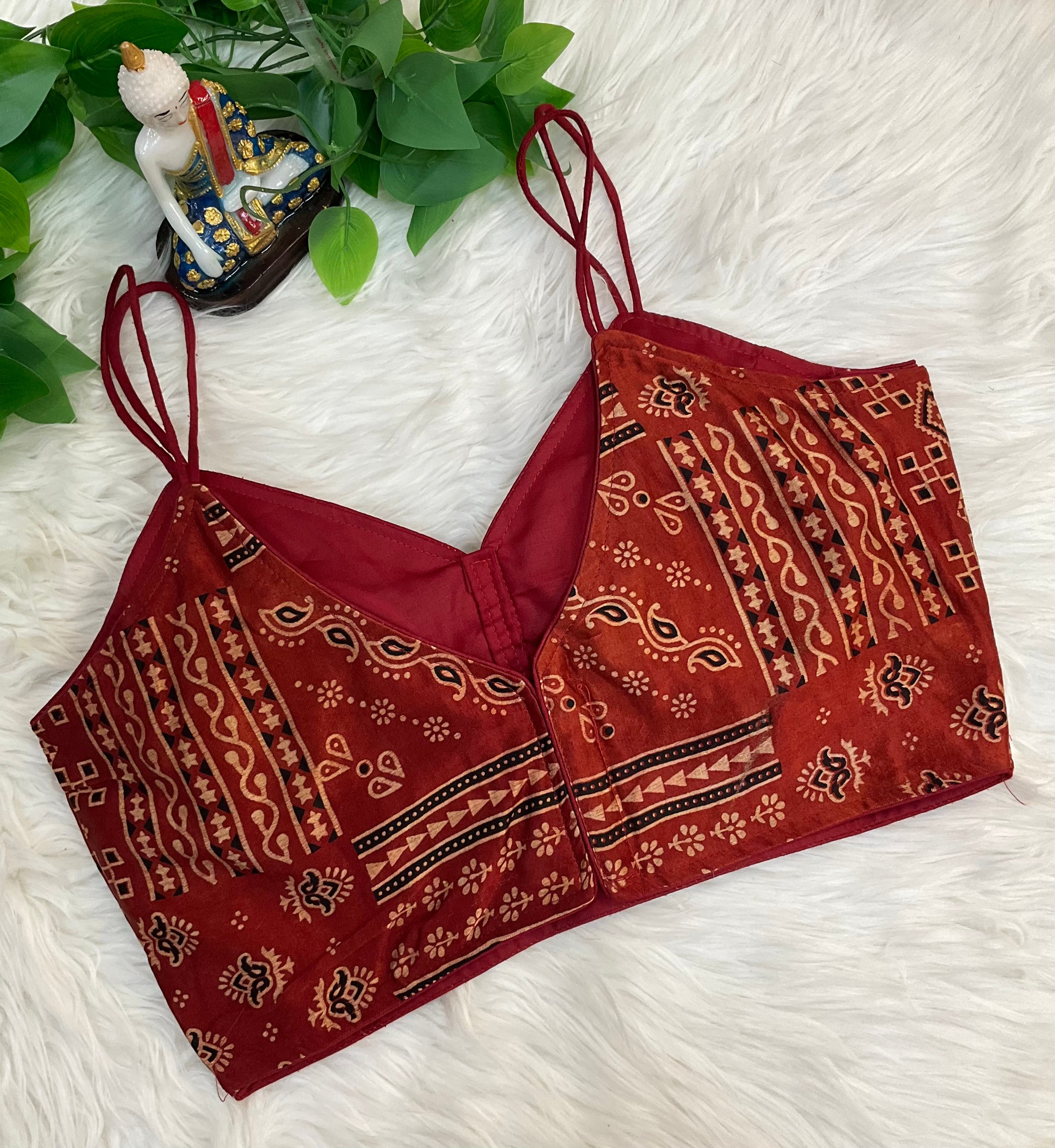 Gajji Silk - Thin Strap Blouse Size 36