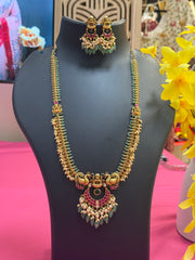 Temple Jewelry Jadau Kundan Long Haram/Necklace set