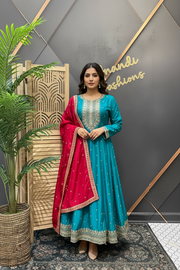 Size 44- Anarkali Party Wear Kurti Set
