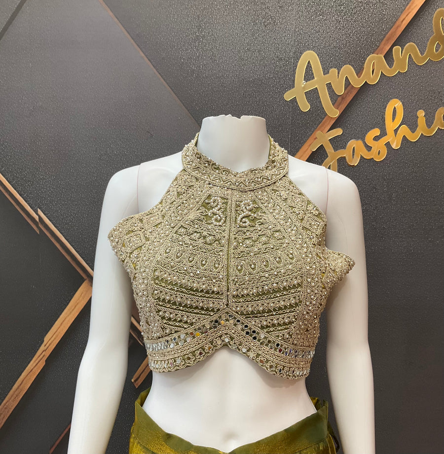 Green Ready to Wear Party wear saree