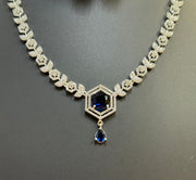 Party Wear Silver Necklace set