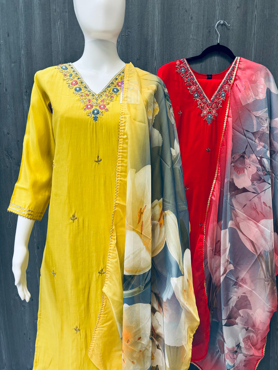 Indian Chudidhar - Party Wear Churidar Set with Digital Print Dupatta image 0