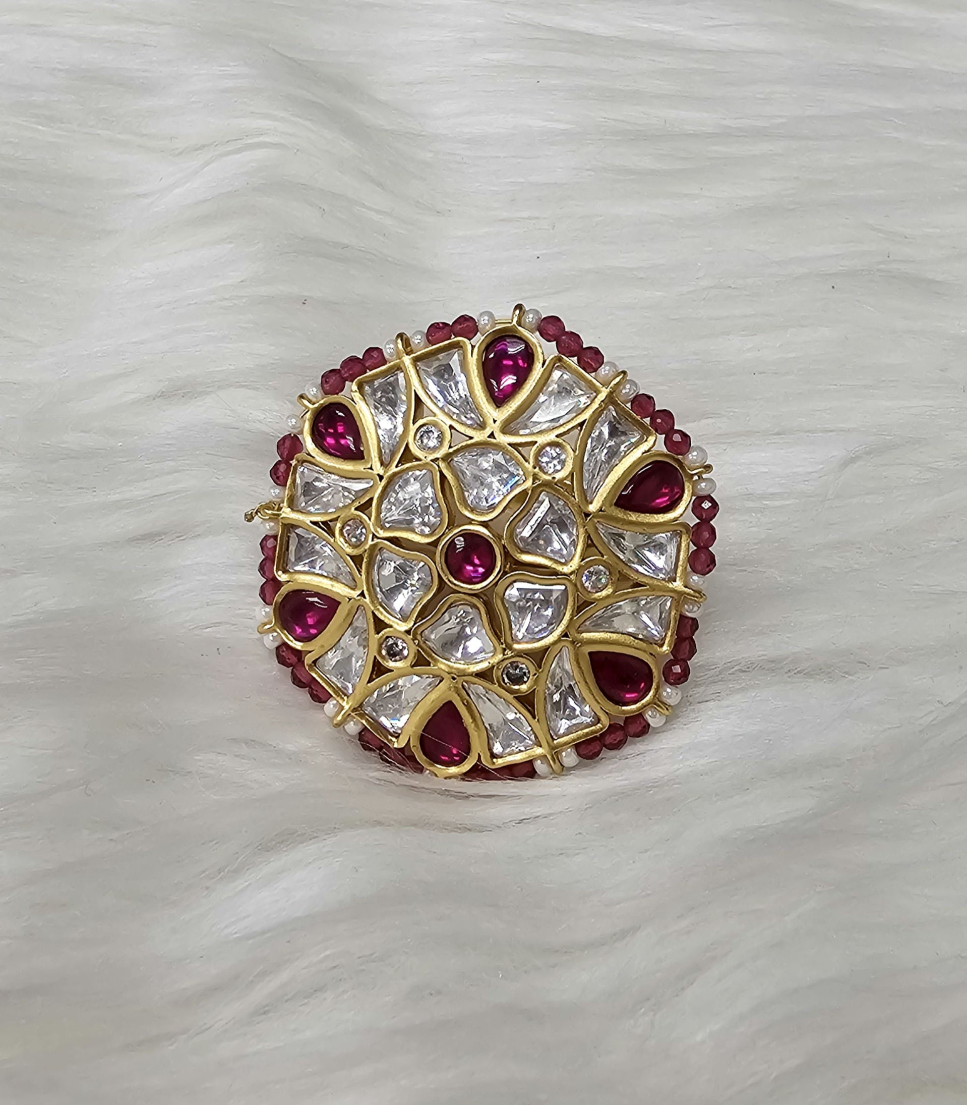 Statement Mossianite FingerRing- Adjustable image 2