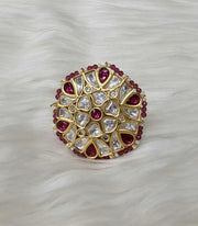 Statement Mossianite FingerRing- Adjustable