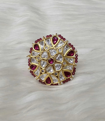 Statement Mossianite FingerRing- Adjustable