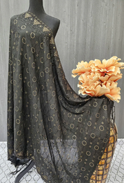 BlackCotton Dupatta - Elegant and vibrant Color Dupatta with sequence work