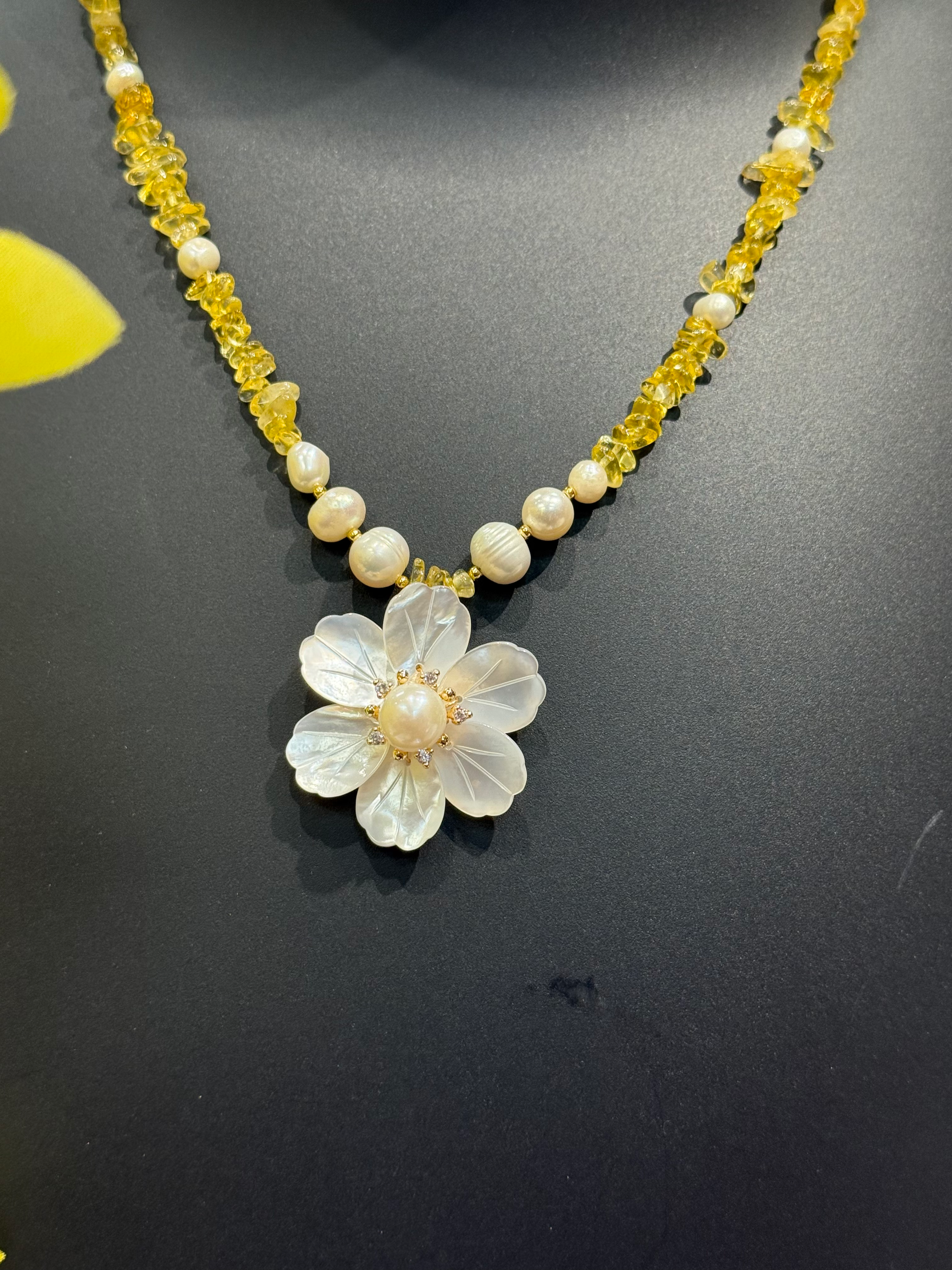 Fancy Mala with Real Pearls & shells image 1