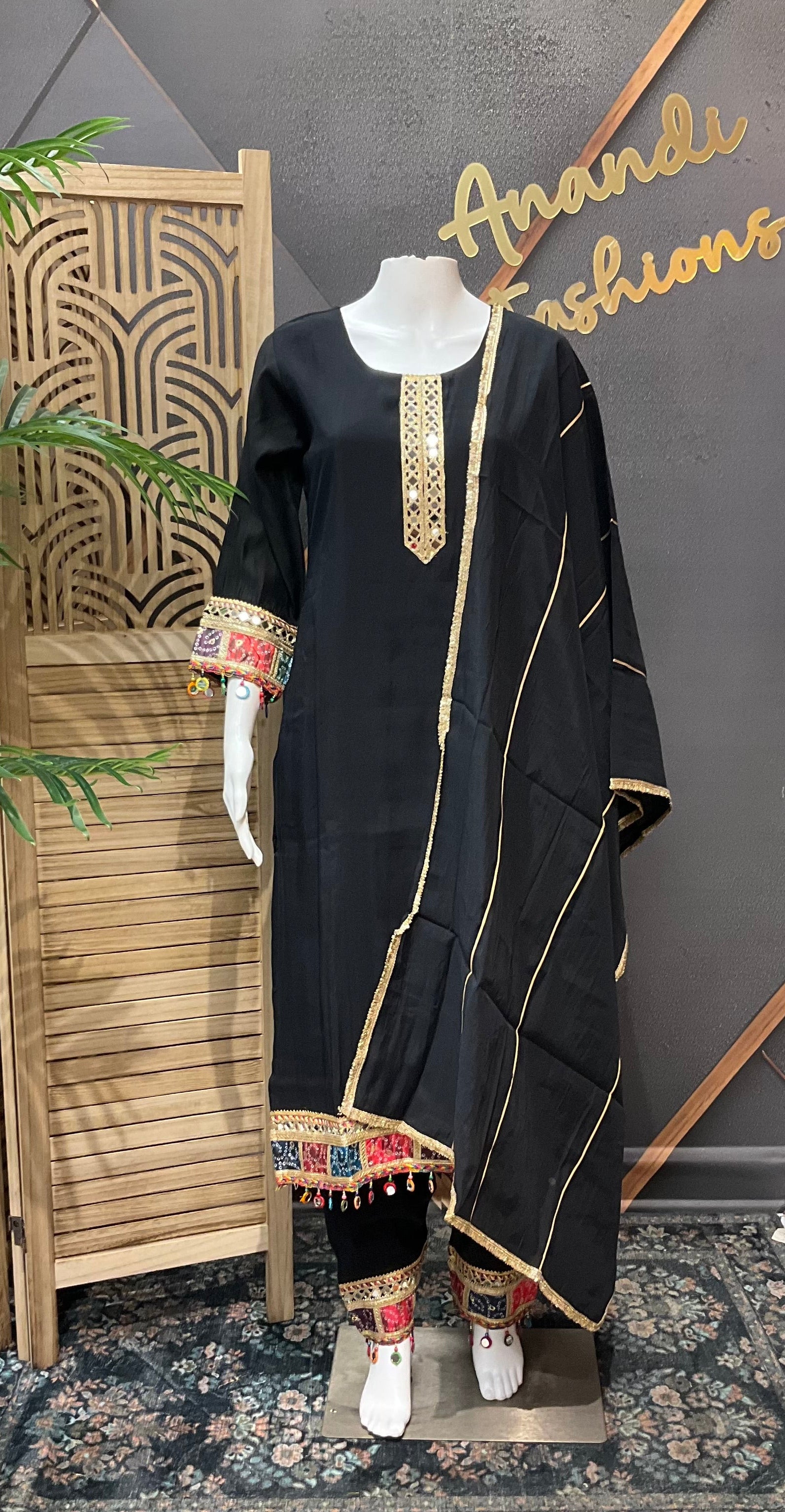 Black Kurti set