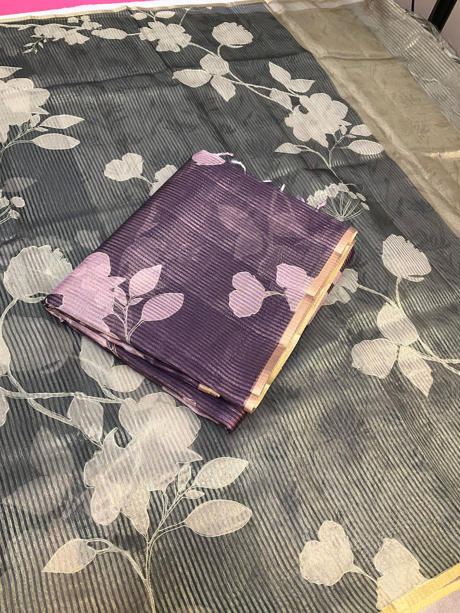 Floral Organza Saree