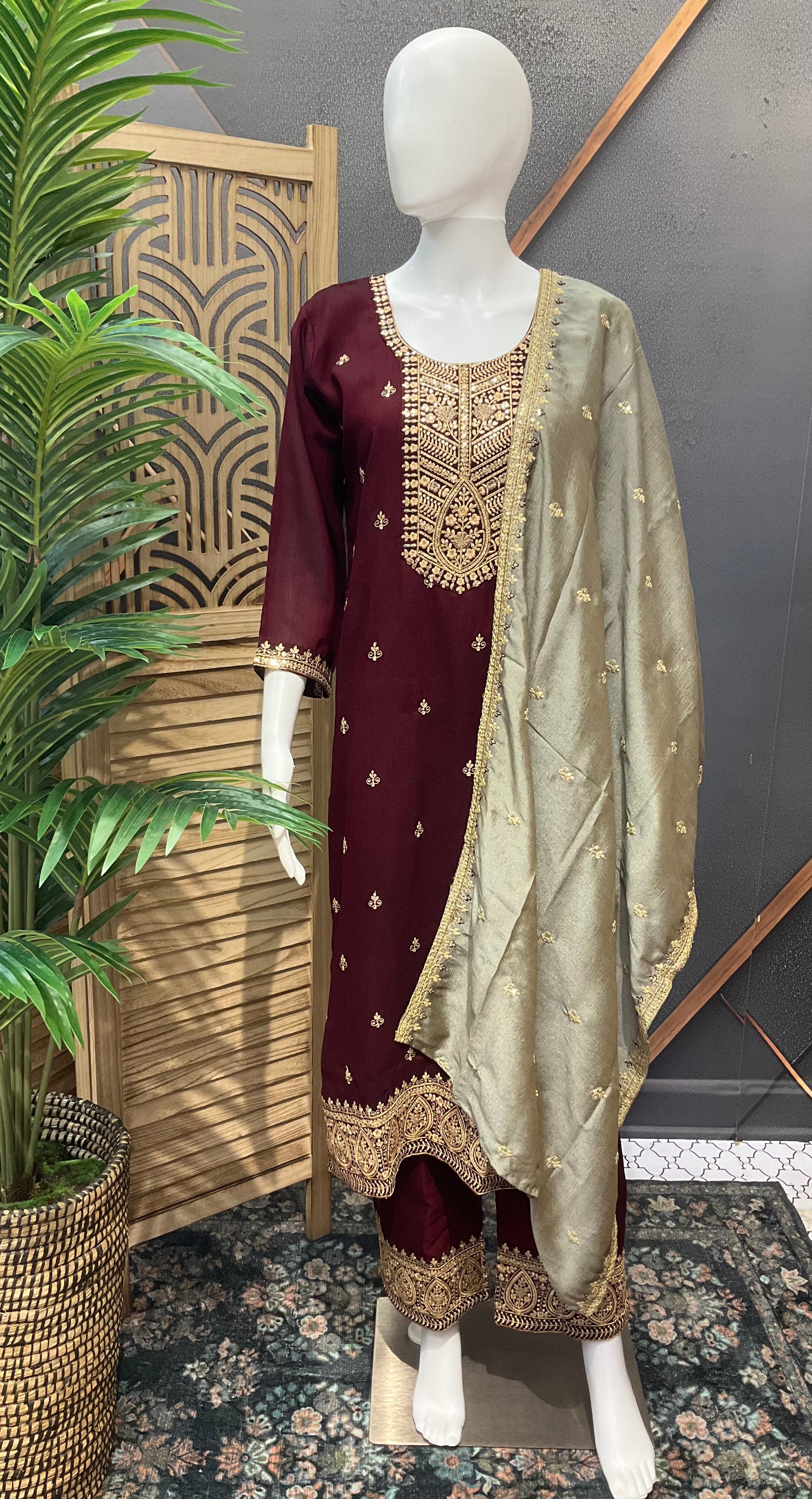 Party Wear Chudidhar/Kurti Set