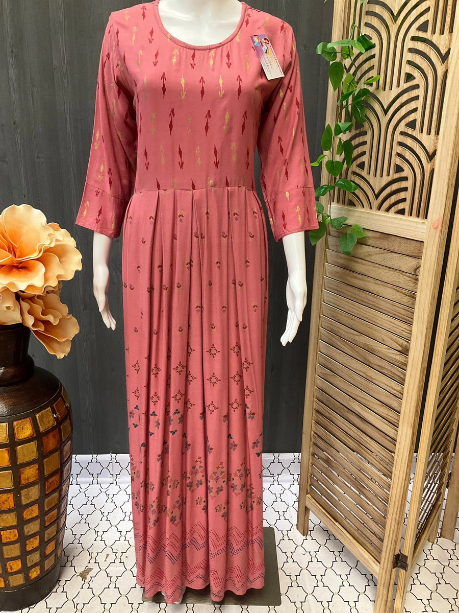 Long Rayon Kurti - Size 40