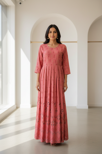Long Rayon Kurti - Size 40