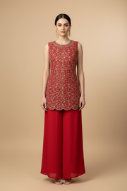 Pink Teenage Girls Palazzo Set