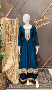 Party Wear Anarkali Palazzo set