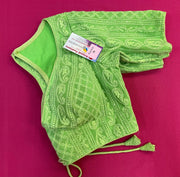 Light Green-Georgette Chikankari Blouse