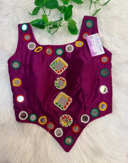 Mirror Blouse with Back Lace
