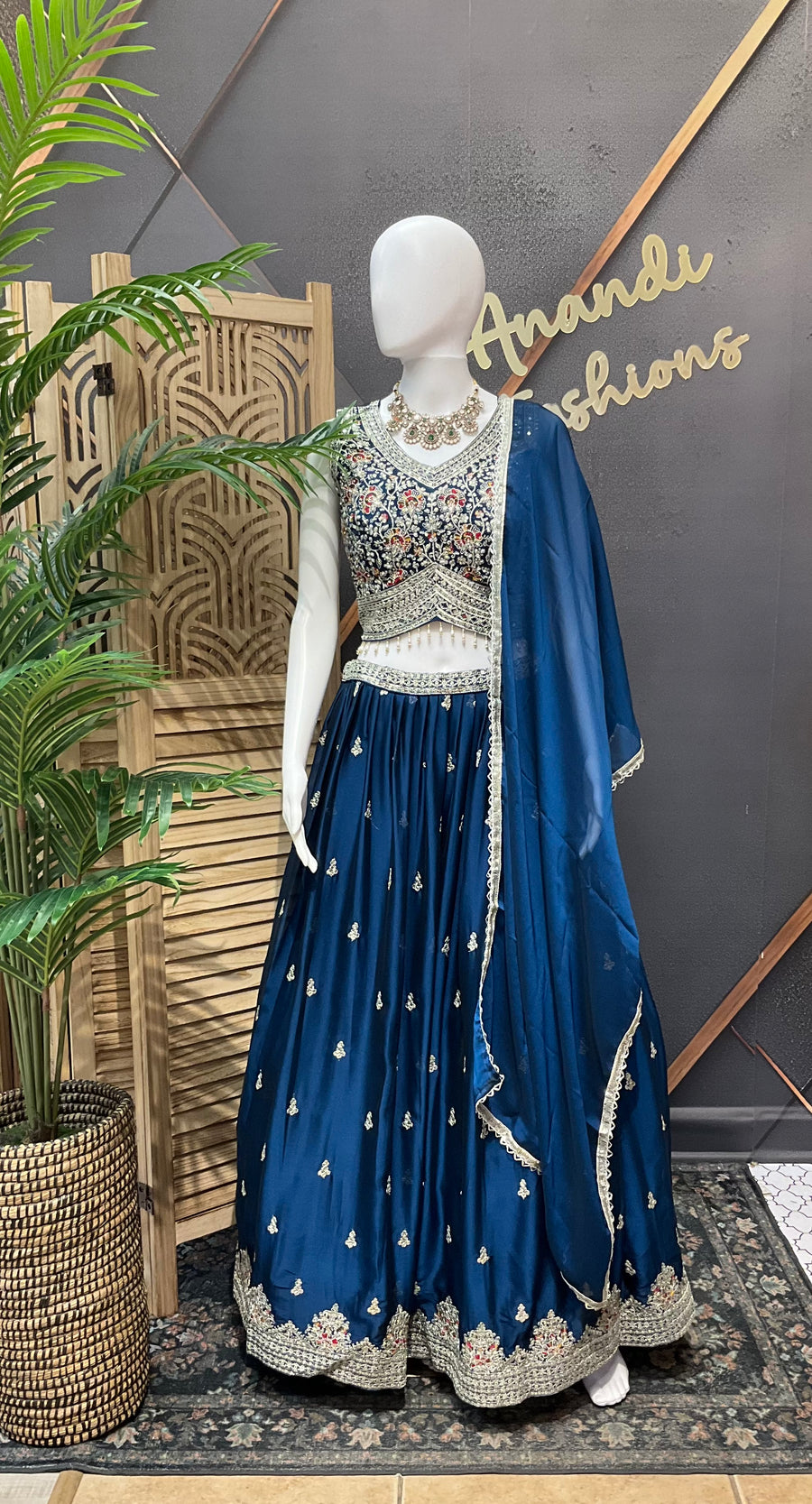 Satin Silk Lehenga Set