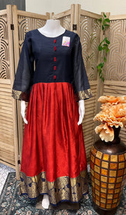 Semi Silk Long kurti