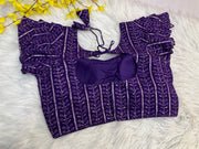 Purple Georgette Blouses - Women - Blouse - Anandi Fashions