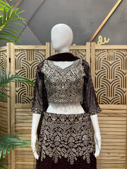 Women’s Georgette Lehenga Set Full Work