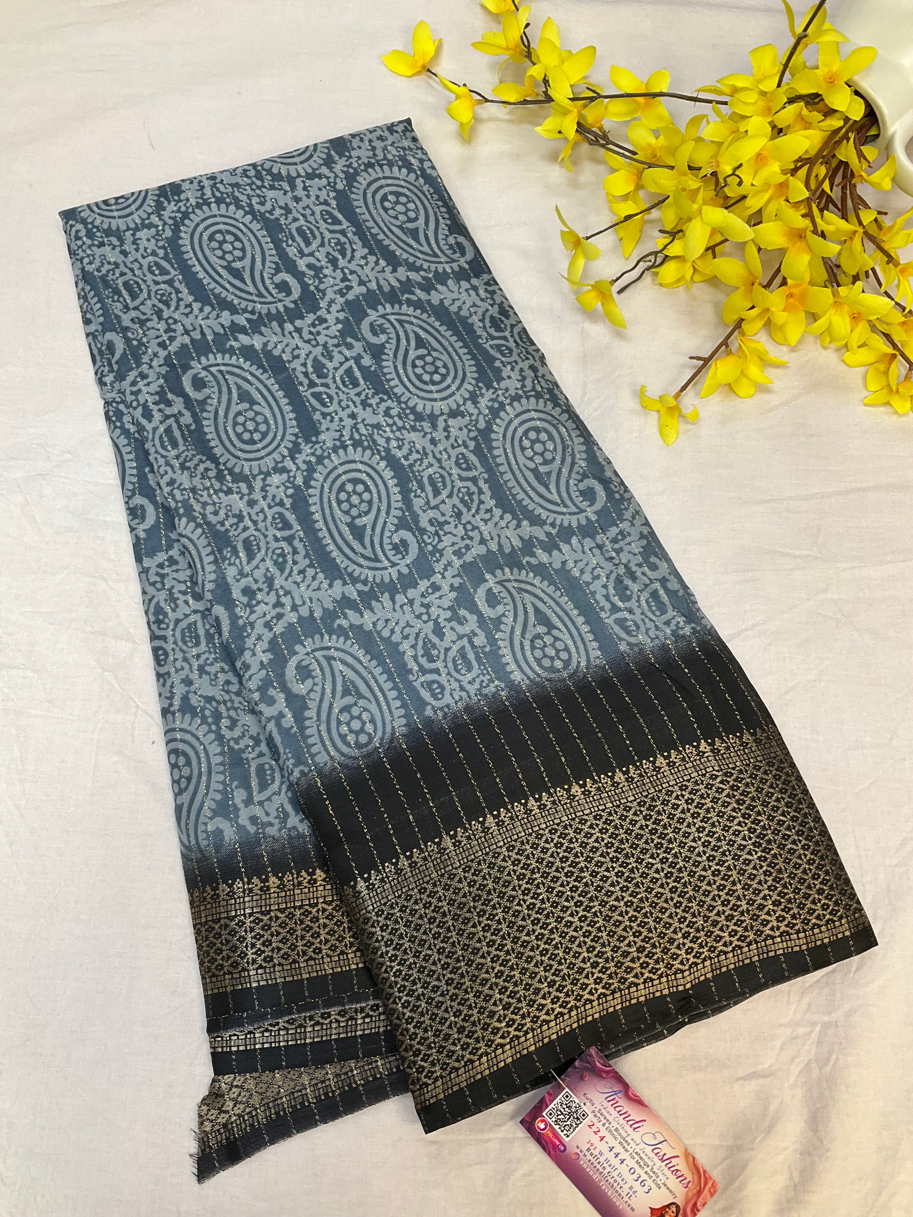 Light Weight Sarees with Mango Design
