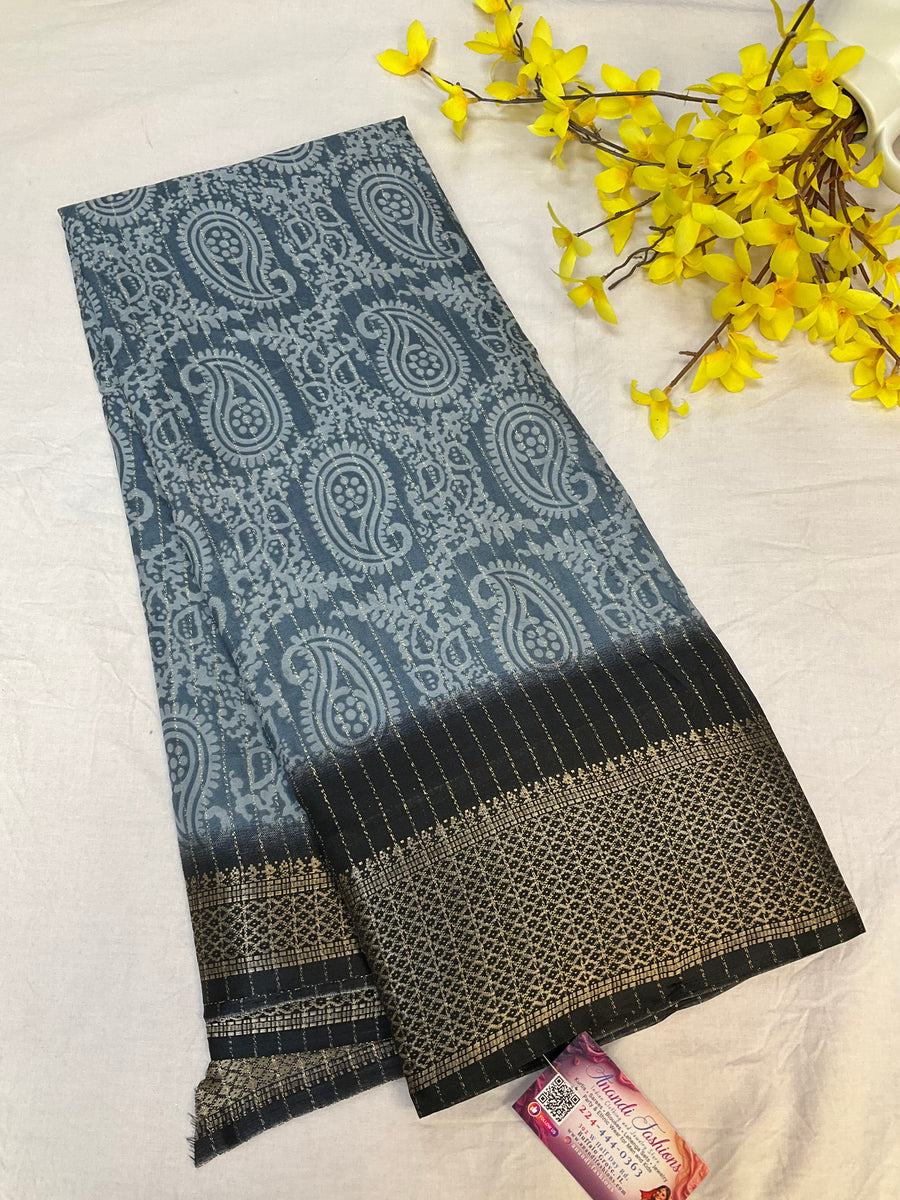 Light Weight Sarees with Mango Design