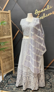 Plus Size Pastel Purple Lehenga set