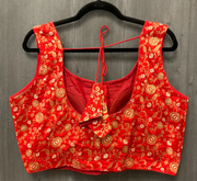 Front Opening Brocade Blouse Size 42 (Fits up to 44) - Designer Blouse