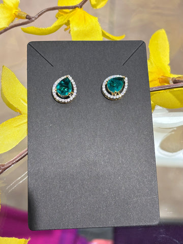 Colorful CZ Studs