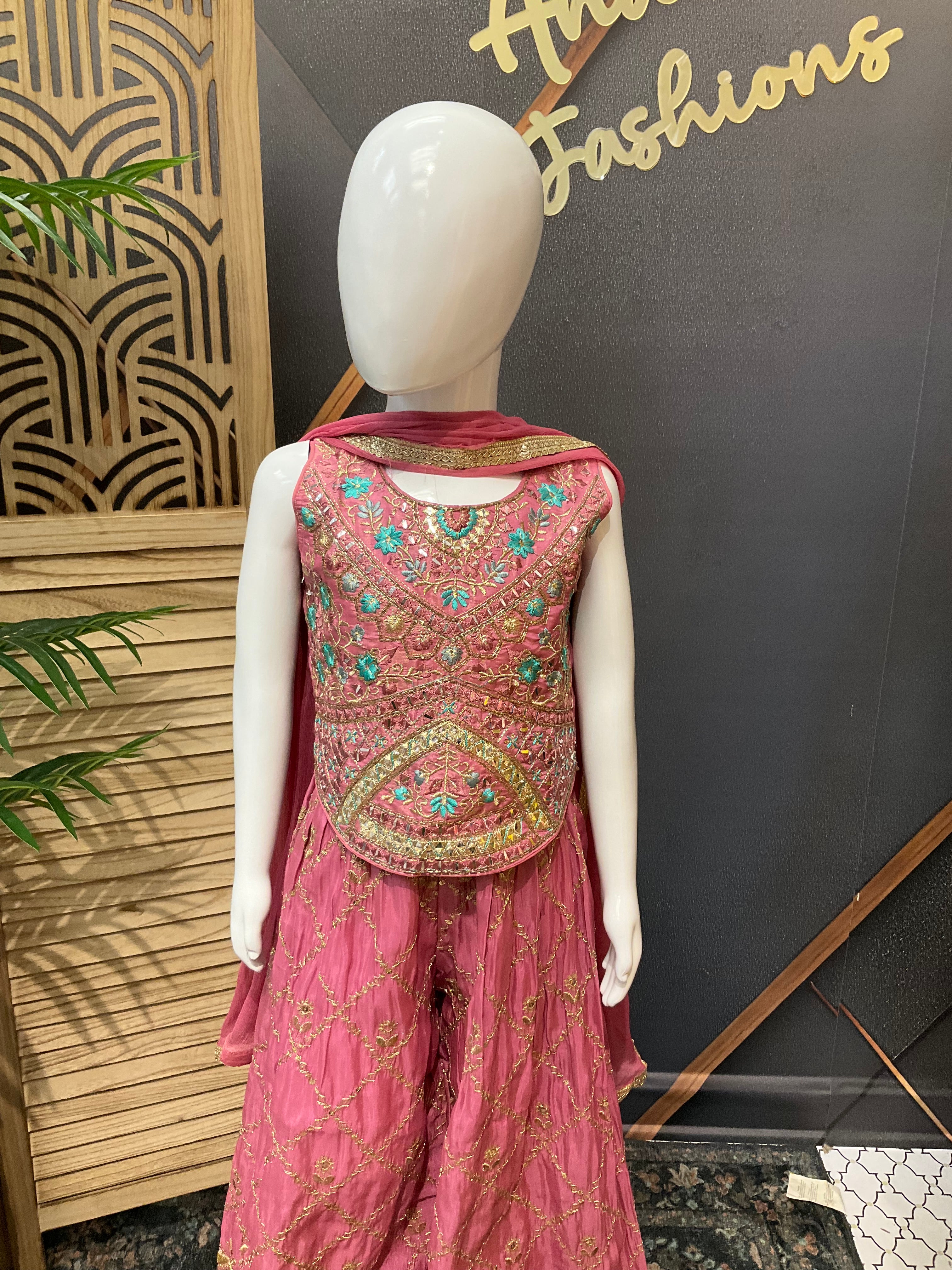 Little Girls - Indo Western Style Palazzo set