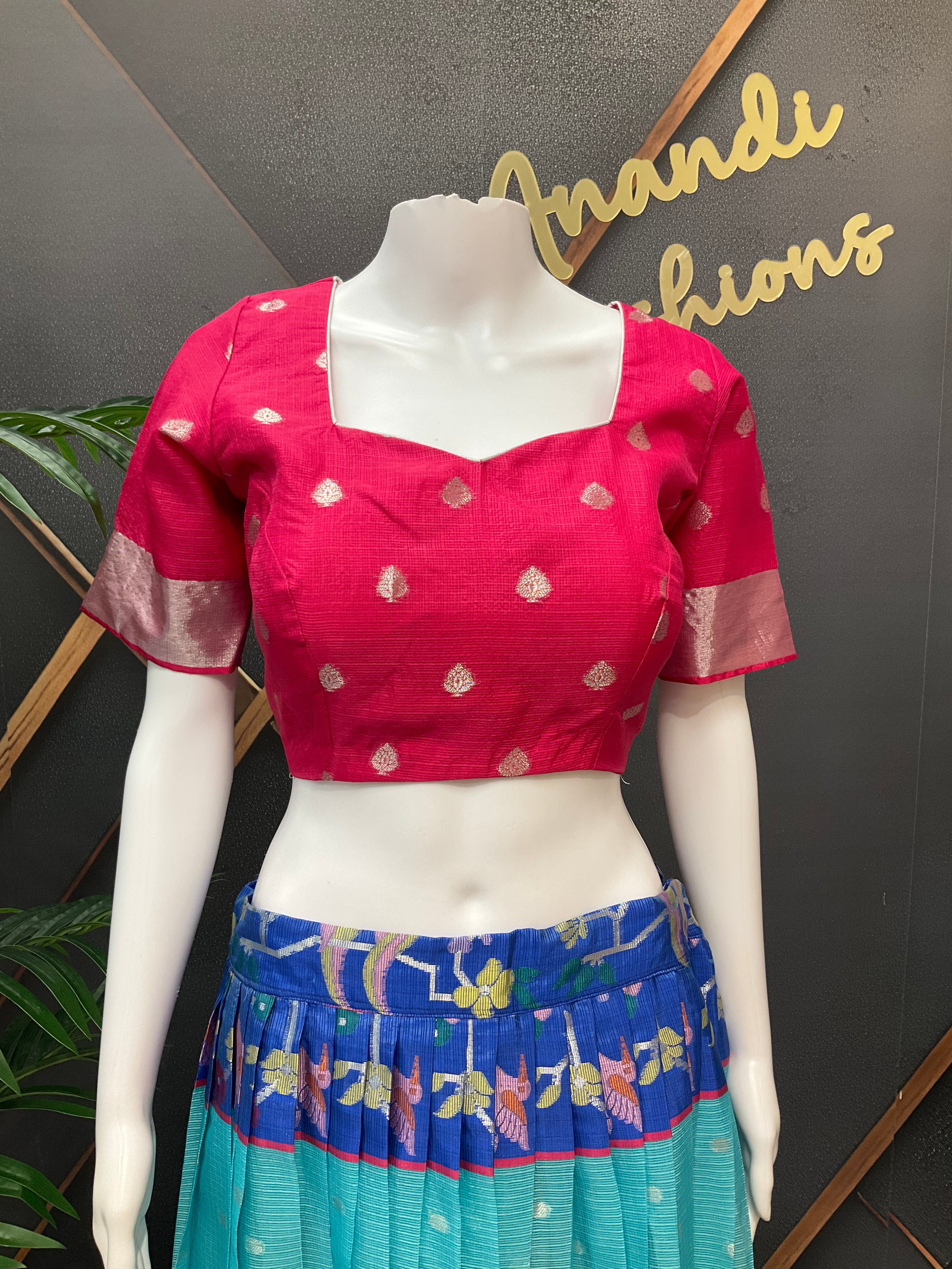 Zari Kota Half Saree- Adult Size - 40