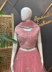 Pastel Pink Party Wear Lehenga set