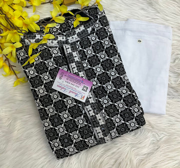 Black & White Mens wear kurta set